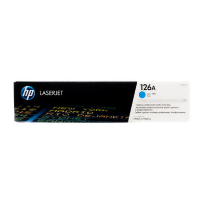 HP 126A Cyan Original LaserJet Toner Cartridge, CE311A